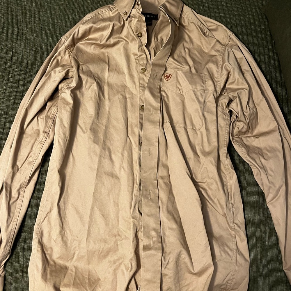 Brown Ariat shirt worn once for a wedding